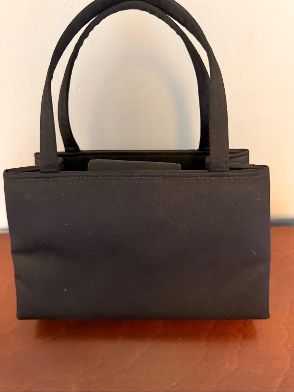 kate spade black nylon mini tote with dual top handles